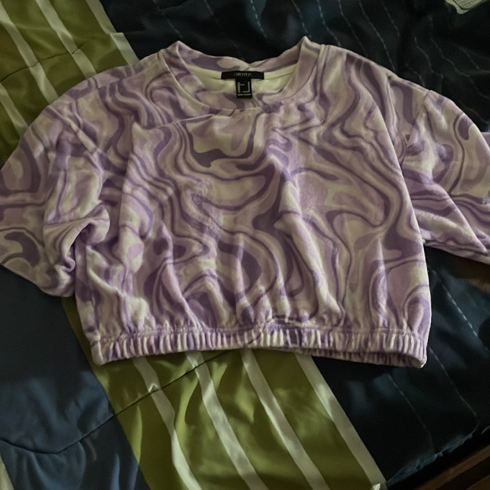 Forever 21 Purple Crop top